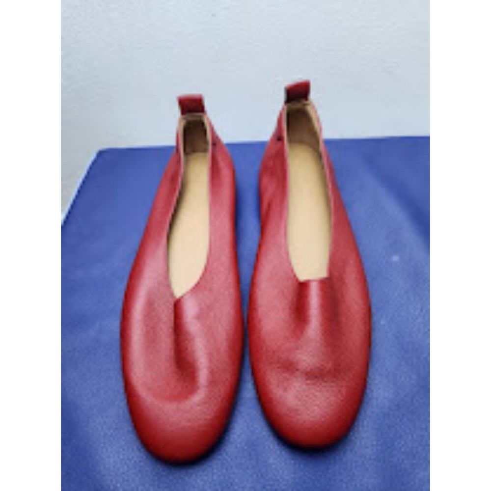 Everlane Day Glove Flat Made in Italy Red Flat Shoes size 7.5